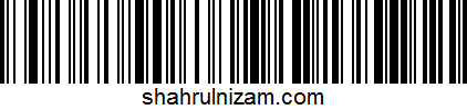 Barcode shahrulnizam