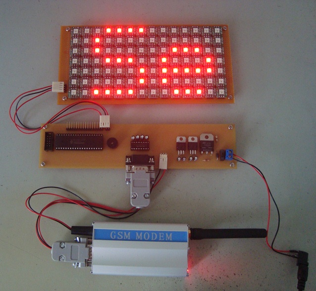 GSM RGB LED Signboard